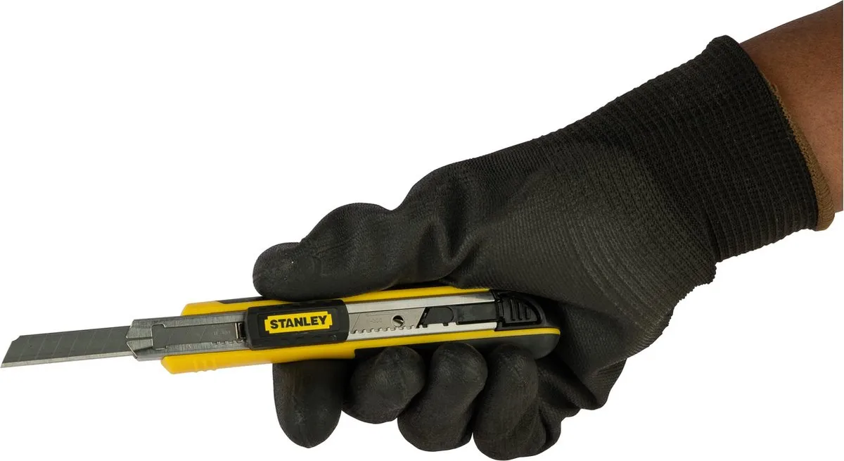 Stanley FatMax Afbreekmes 9mm - 6 Mesjes - Zwart/Geel