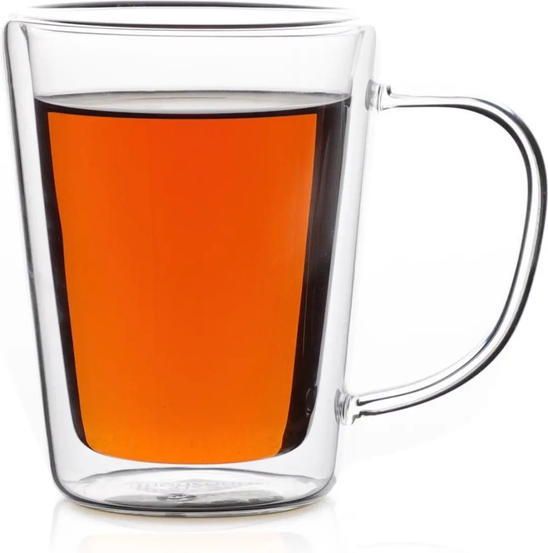 Monzana Theeglazen Set 4x250ml - Dubbelglas - Transparant