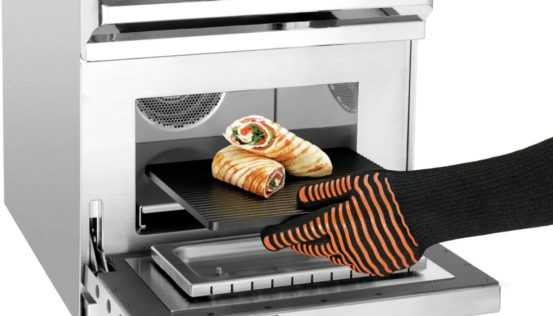 Bartscher Grillhandschoenen A500514 - Oranje/Zwart - afbeelding 3 van 6