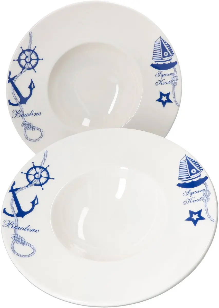 Bonna Navy Banquet Pastaborden