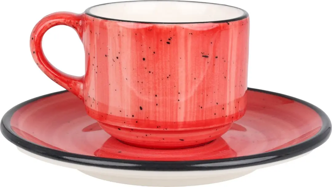 Bonna Aura Passion Koffiekopjes & Schoteltjes