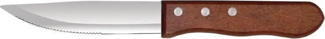 Olympia Jumbo Steakmessen 25cm - 12 Stuks - RVS/Zwart