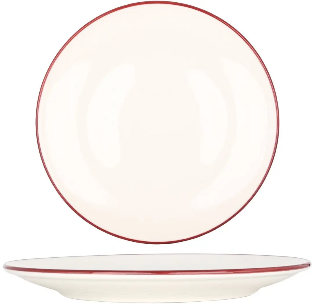 Bonna Dinerbord Linea Burgundy Porselein