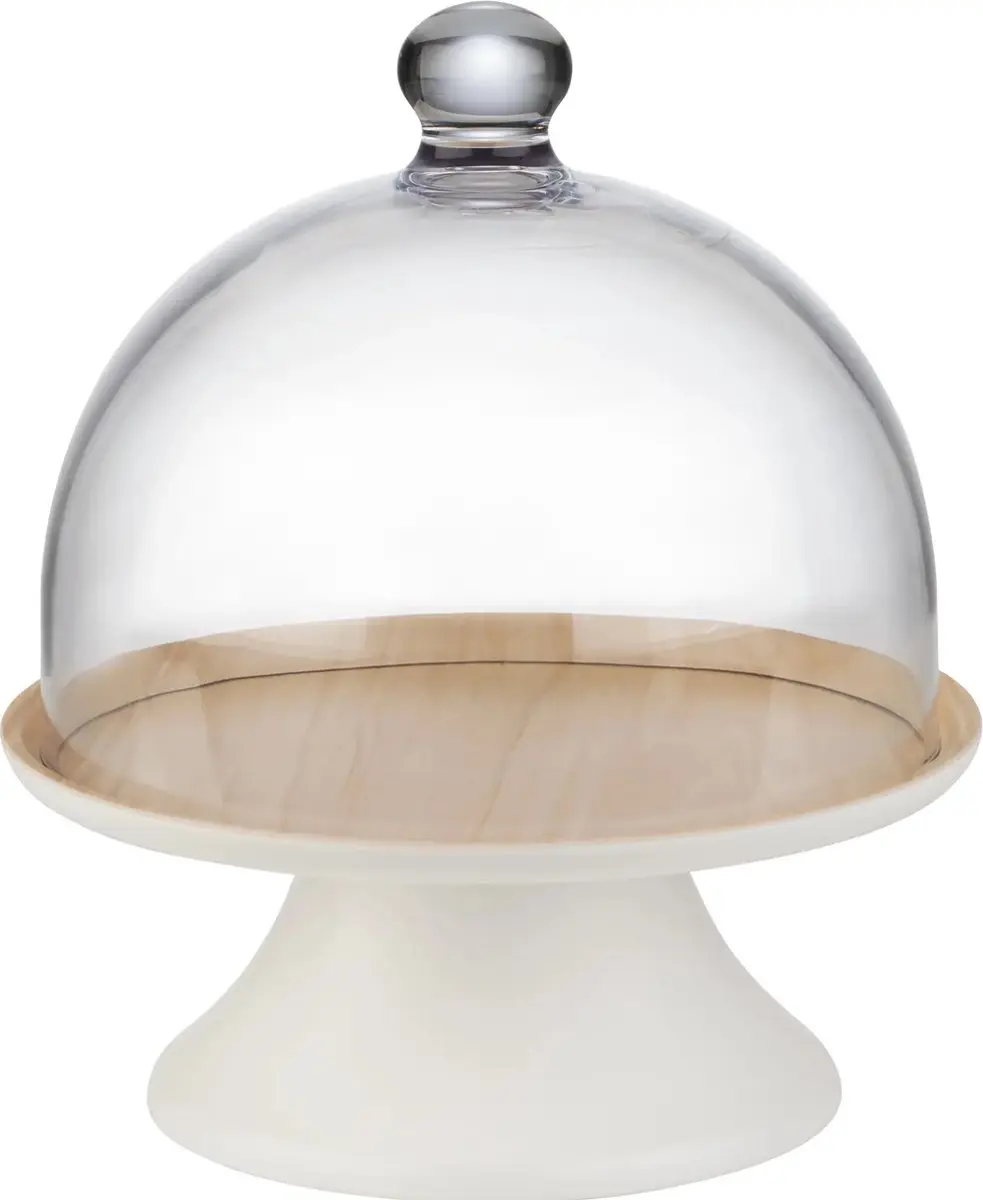 APS Luxe Stolp Taartstolp Ø21cm - Transparant