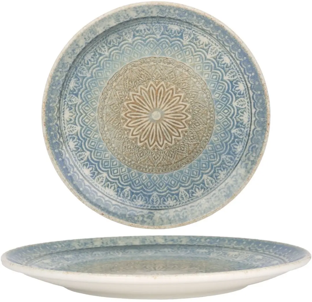 Bonna Rivus Ethnic Serviesset 24-delig - Porselein - Multikleur