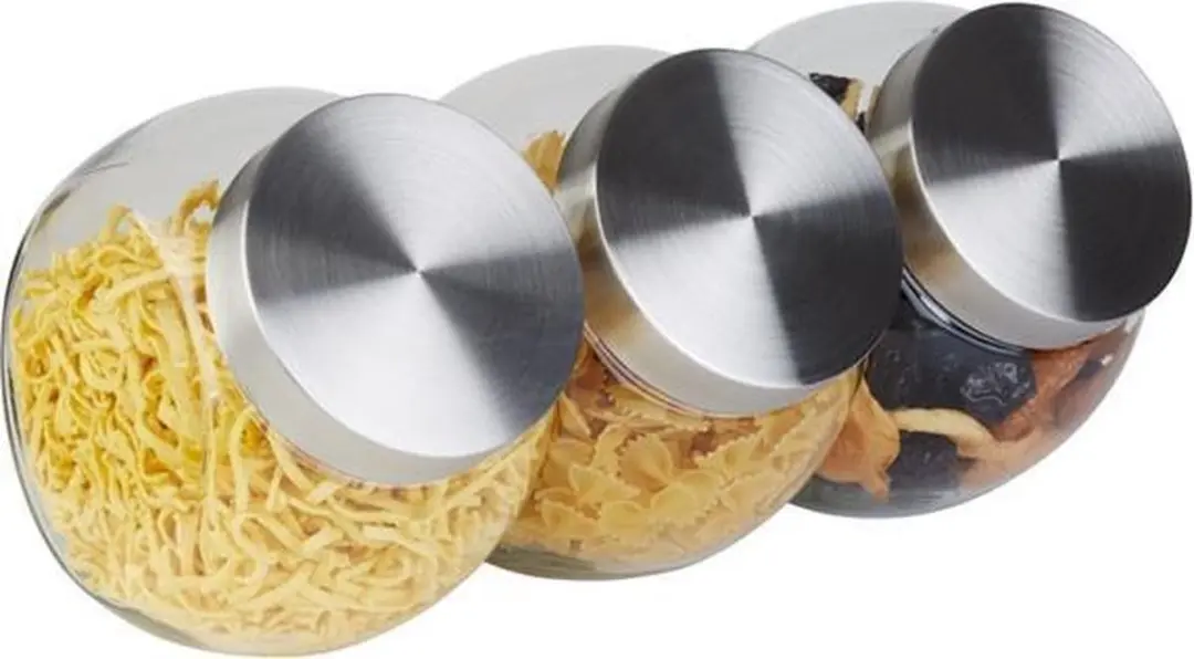 APS Voorraadpot Premium RVS 12,5cm - 1ml - Transparant