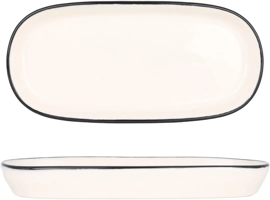 Bonna Linea Black Serveerschaal - 18cm - 2 Stuks