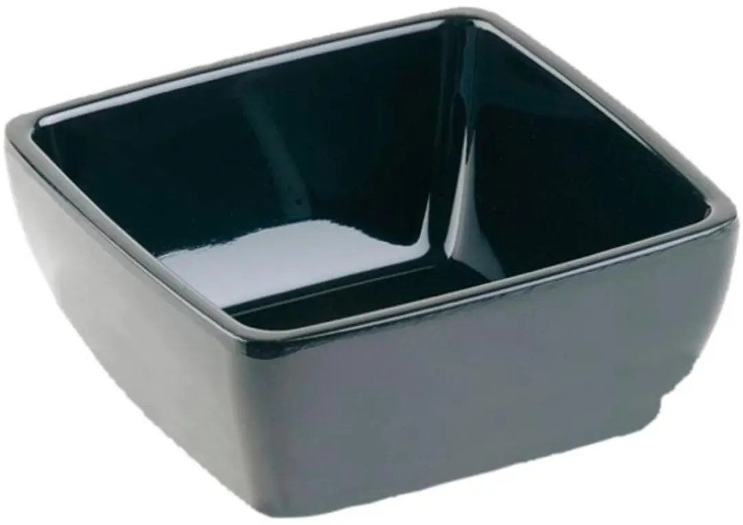 APS Melamine Schaal GF137 - 19x19x9cm - Zwart - 2 Stuks