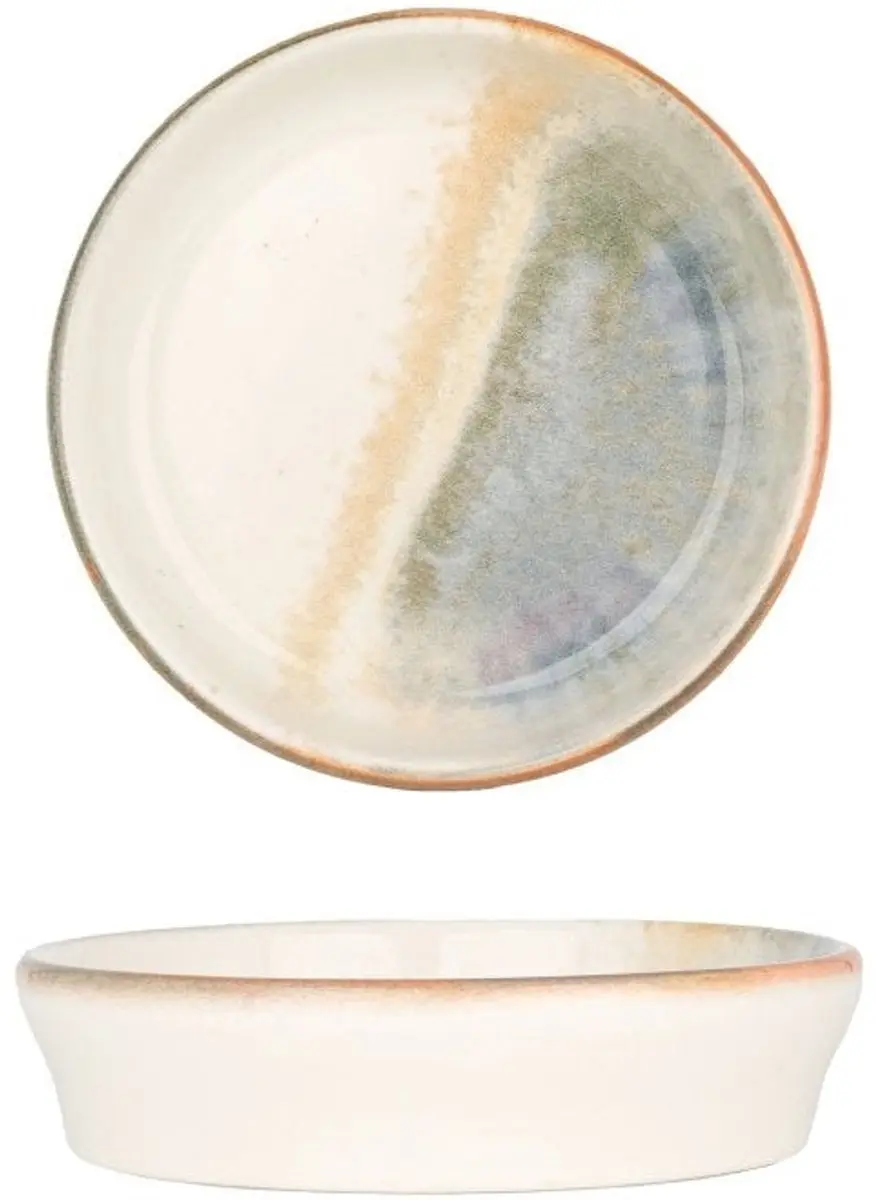 Bonna Fium Serveerschaal Porselein - 10cm - Multikleur - 6 Stuks