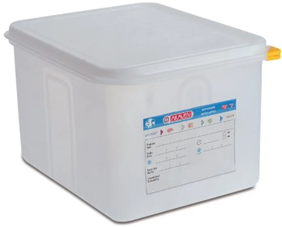 Araven Vershouddoos Herm. GN1-2 12,5L - Doorschijnend