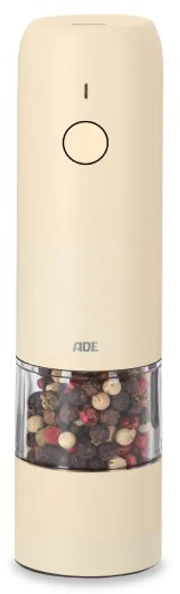 ADE Elektrische Peper-Zoutmolen Mini Cream D3,7xH13,9cm 66490