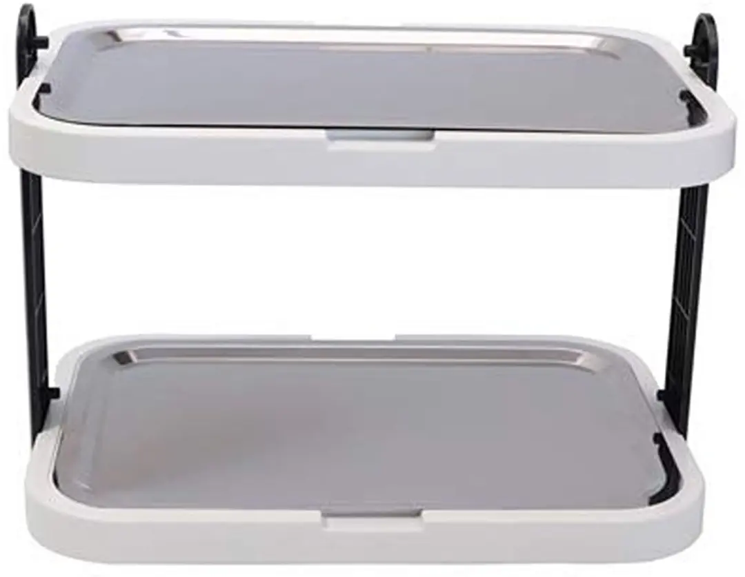 APS Buffetvitrine 9200 Dubbelzijdig - 2 Etages Wit