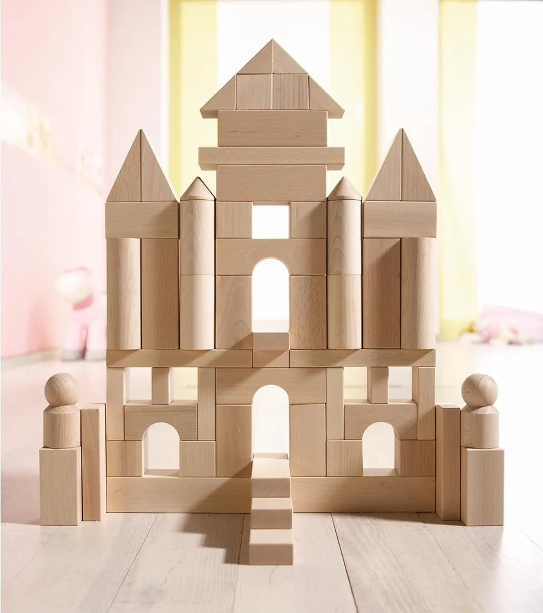 Haba Houten Blokken Groot Basispakket - 60 Stuks Multicolor