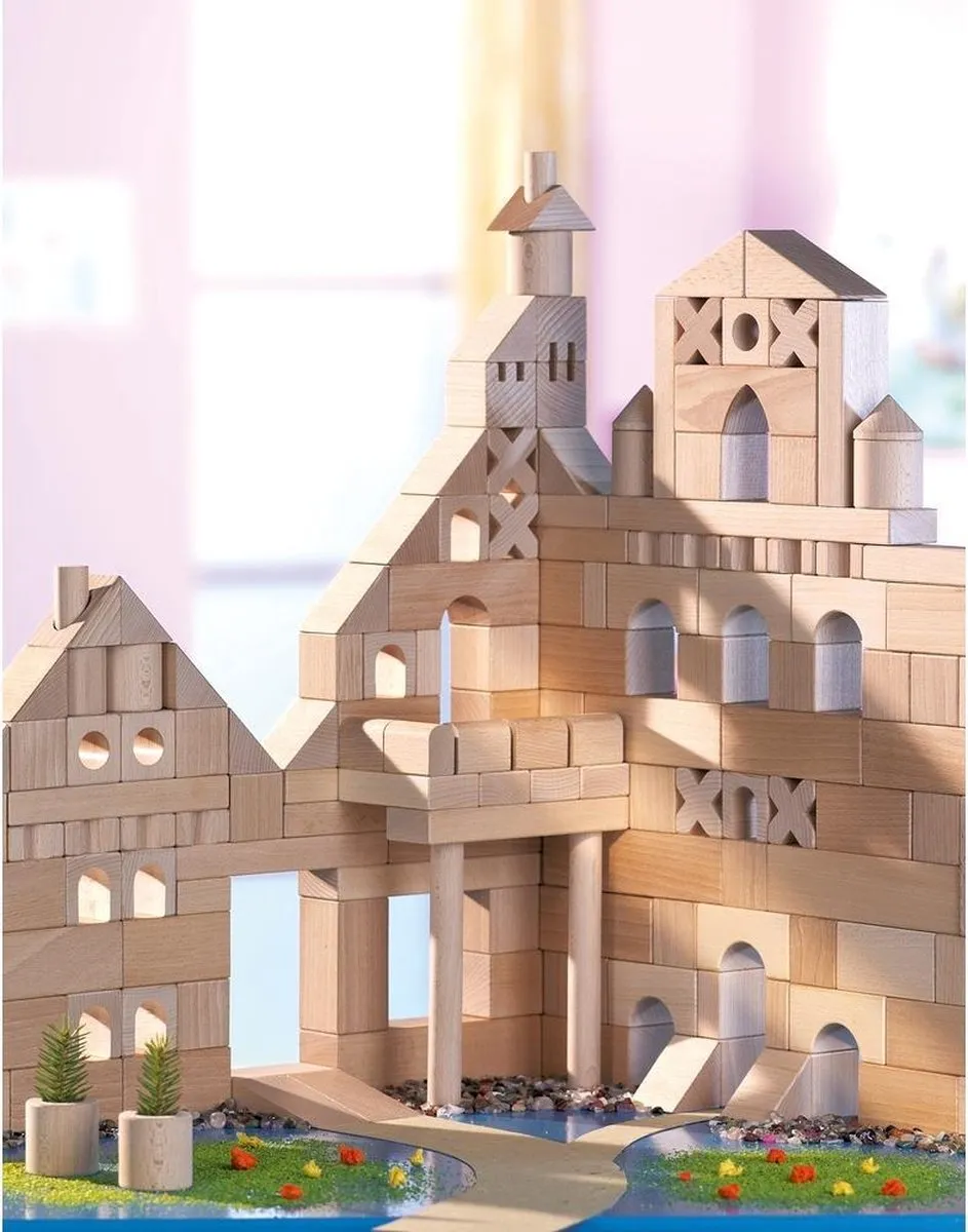 Haba Houten Blokken Groot Basispakket - 60 Stuks Multicolor - afbeelding 6 van 6