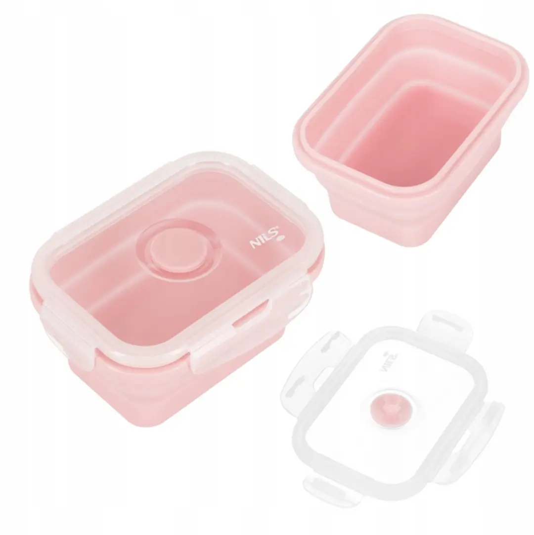 Nils Lunchbox & Flessenset 355ml/700ml - Roze