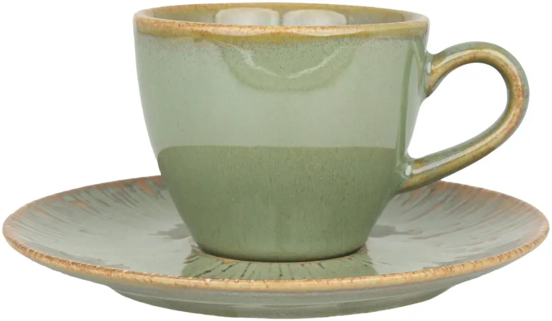 Bonna Sage Snell Espresso Kopjes & Schotels 6-delig