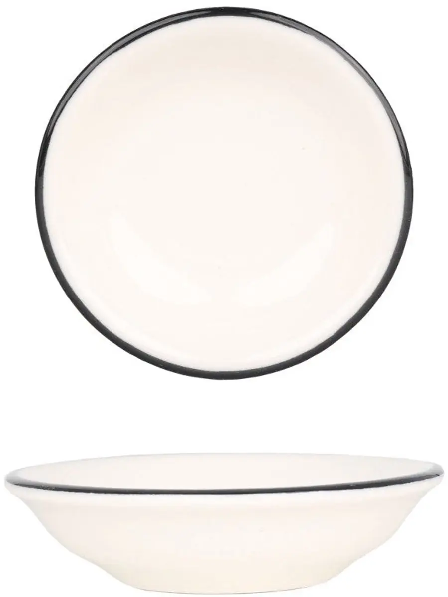 Bonna Linea Black Serveerschaal Porselein 13cm