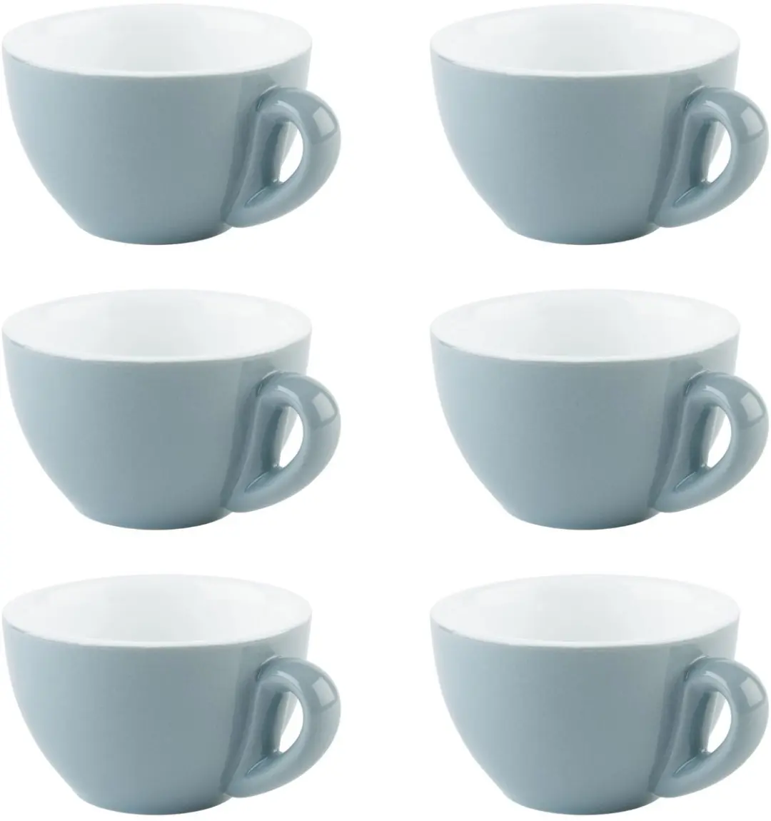 APS 6 Koffiekoppen Blauw Ø9,5cm 200ml