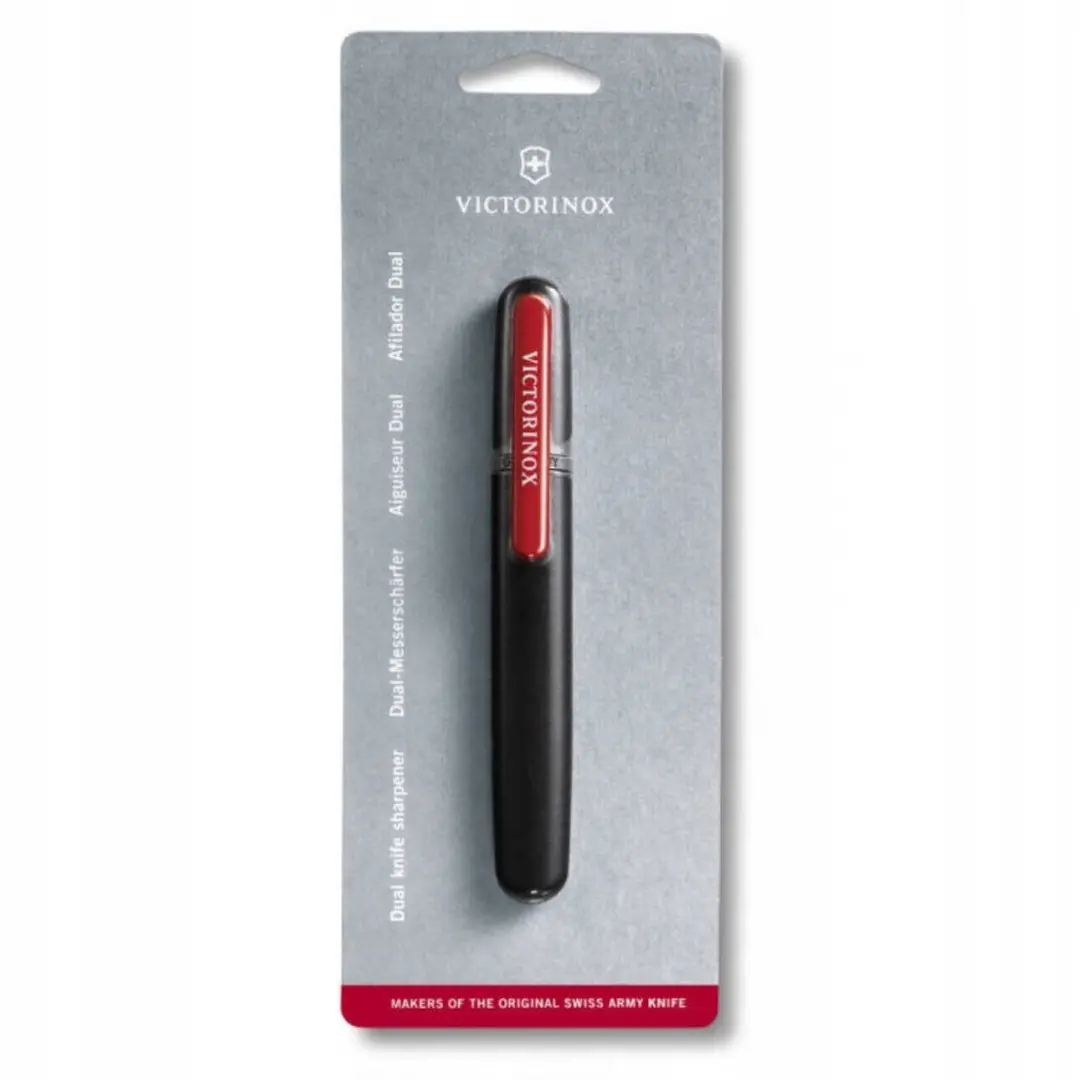 Victorinox Dubbele Messenslijper 4.3323 - Zwart/Rood