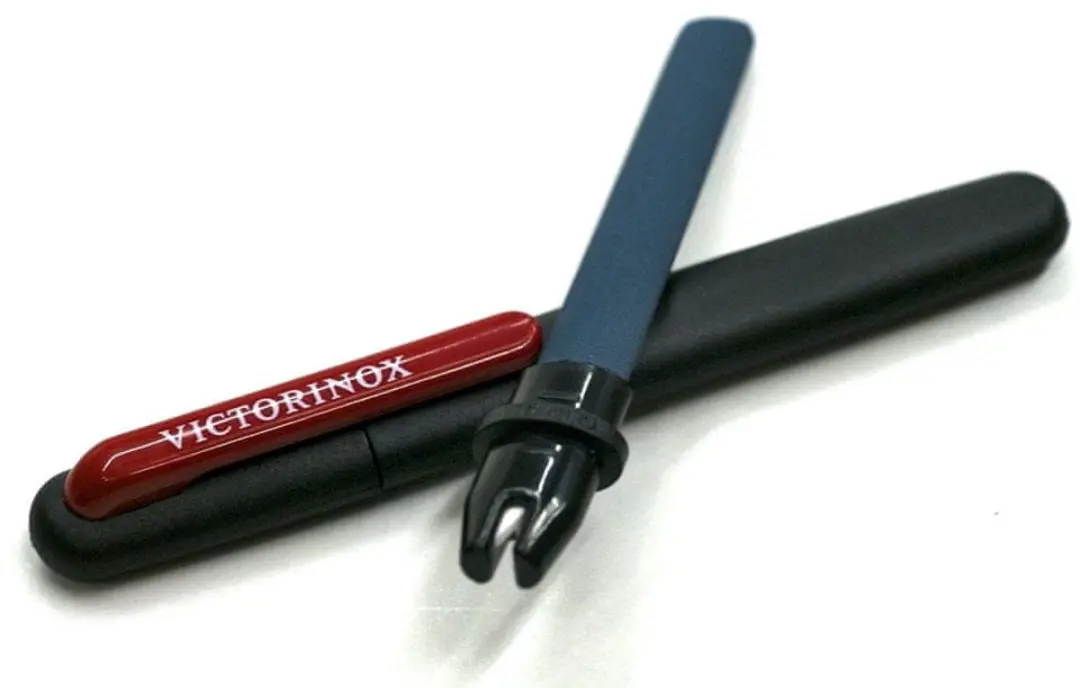 Victorinox Dubbele Messenslijper 4.3323 - Zwart/Rood