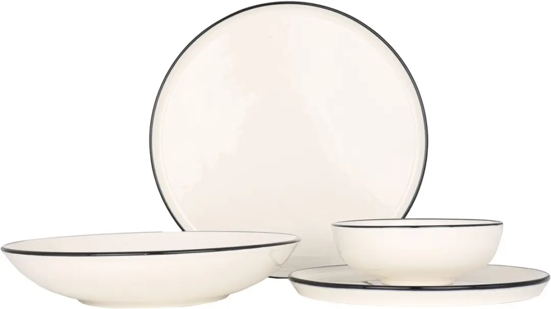 Bonna Linea Black Serviesset 24-delig