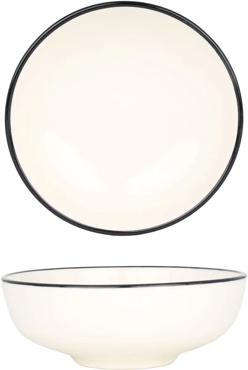 Bonna Linea Black Serviesset 24-delig - Porselein - 6 Personen