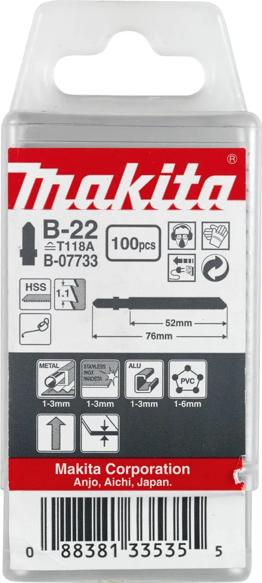 Makita Decoupeerzaagblad M+A 52mm T118A B-07733