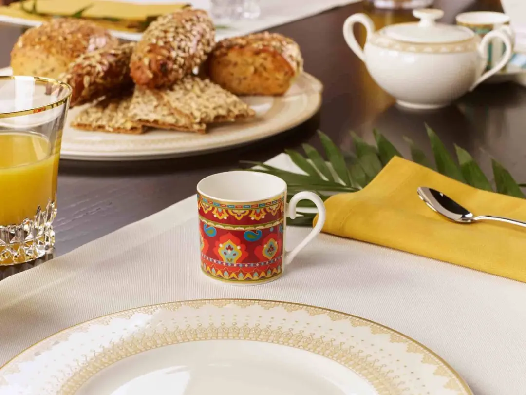 Villeroy & Boch Samarkand Rubin Mokkakop 0,10L - Rood
