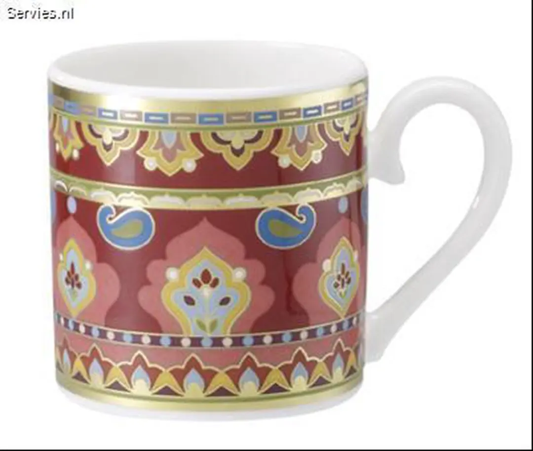 Villeroy & Boch Samarkand Rubin Mokkakop 0,10L - Rood