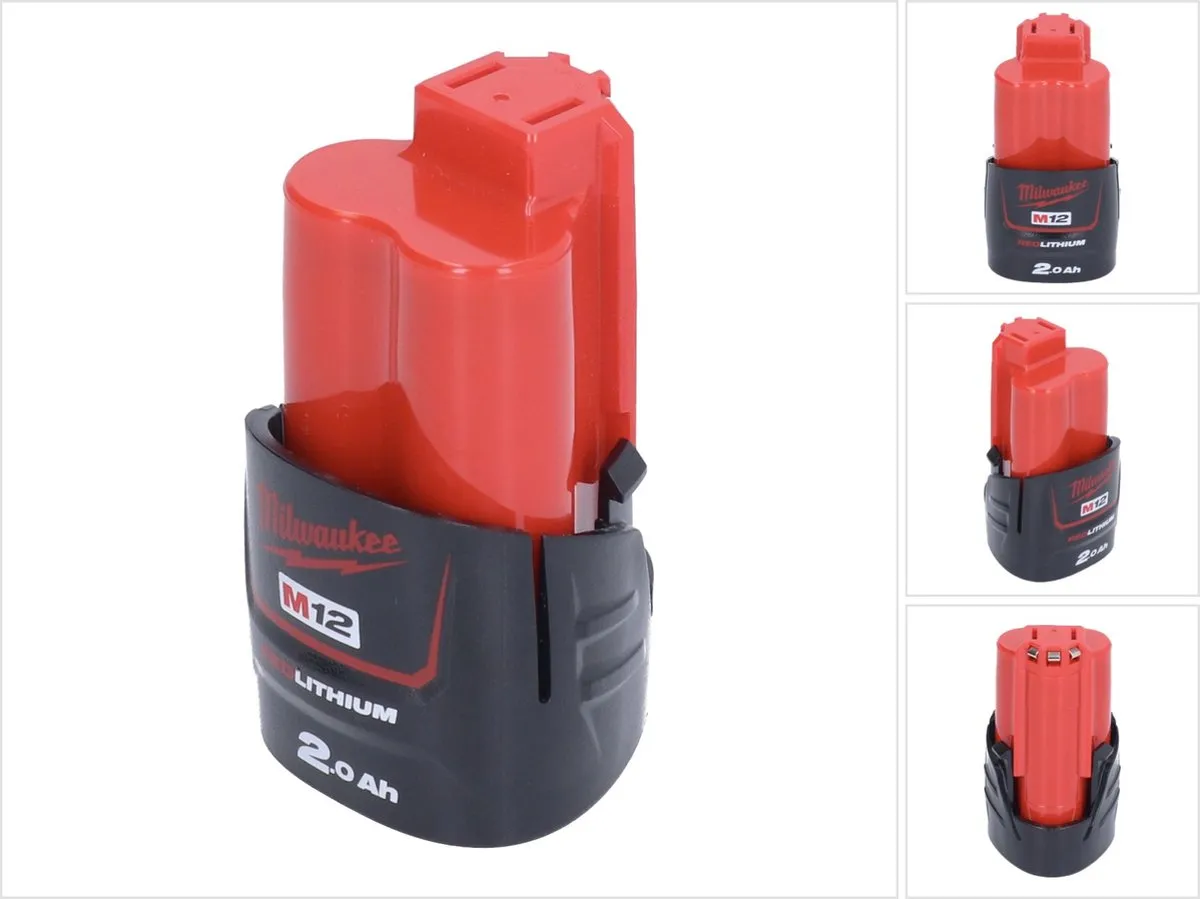 Milwaukee M12 B2 Li-Ion Accu 12V 2.0Ah - Rood