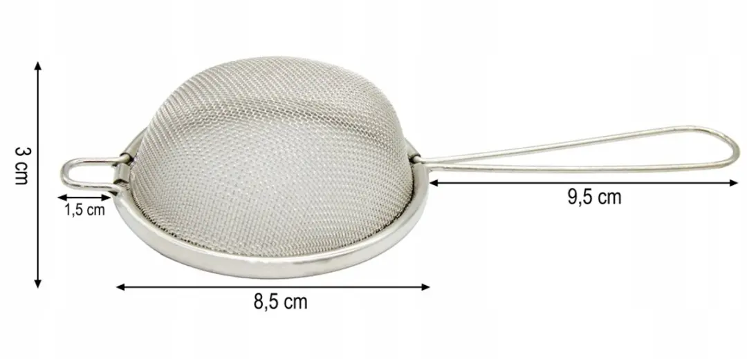 Meyerhoff Roestvrijstalen Zeef 8,5cm - Zilver