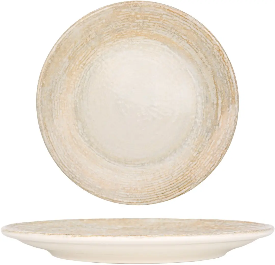 Bonna Patera Dinerbord Porselein 25cm - 6 Stuks - Bruin - afbeelding 6 van 6