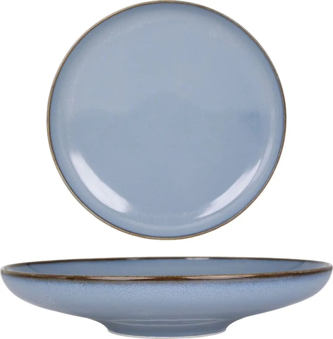 Bonna Sky Hygge Diepbord 25cm - Blauw - 6 Stuks