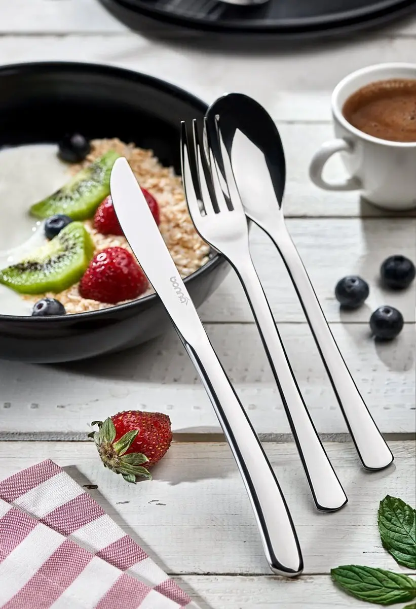 Bonna Vogue Dessertvork RVS 18cm - Set van 6