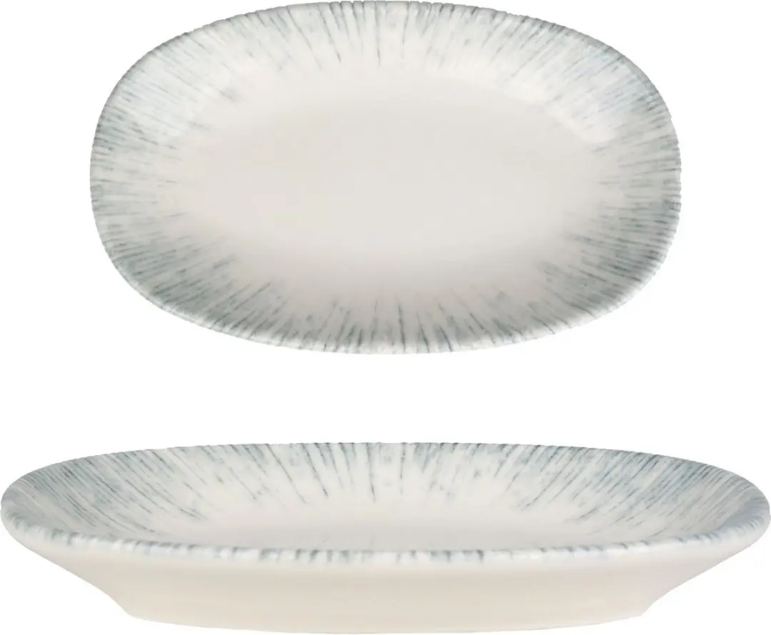 Bonna Serveerschaal Iris Porselein 15x8.5cm - 4 Stuks