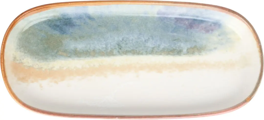 Bonna Fium Serveerschaal Porselein - 21cm - Multikleur - 2 Stuks
