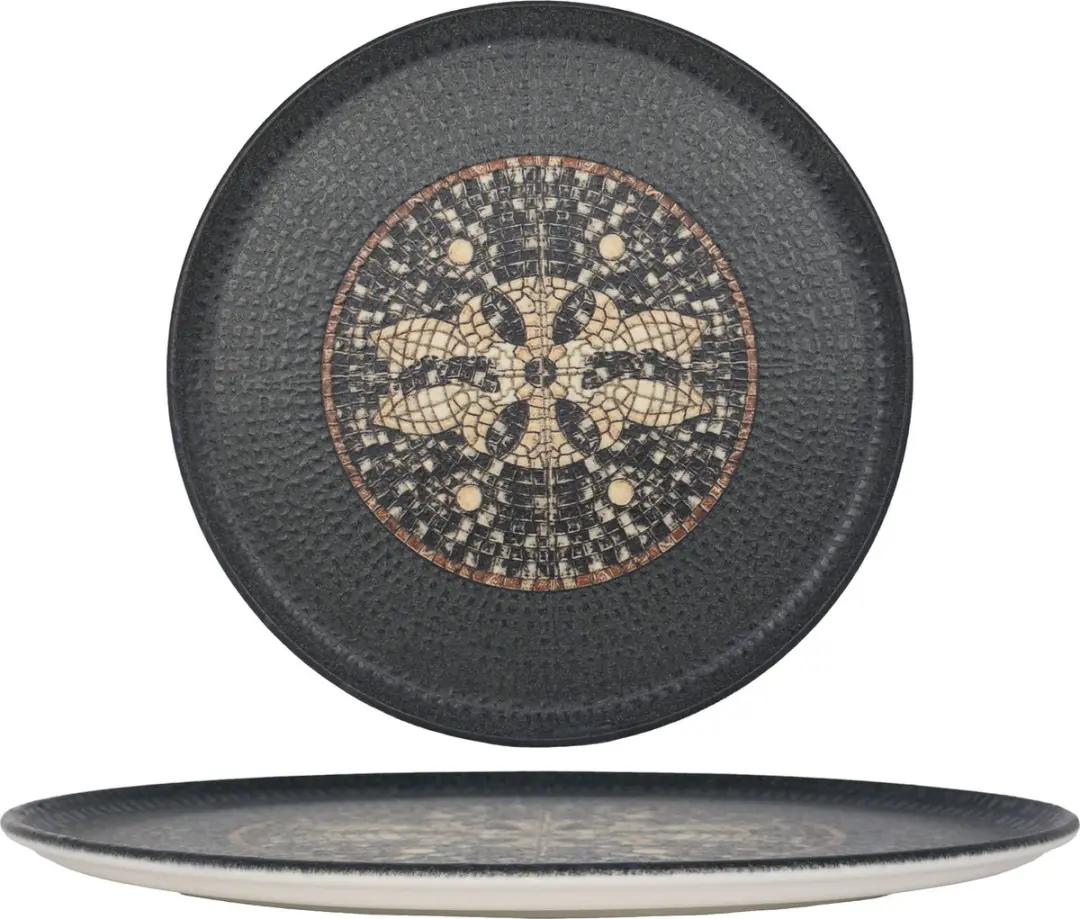 Bonna Mesopotamia Pizzabord Porselein 32cm - Multikleur - 2 Stuks