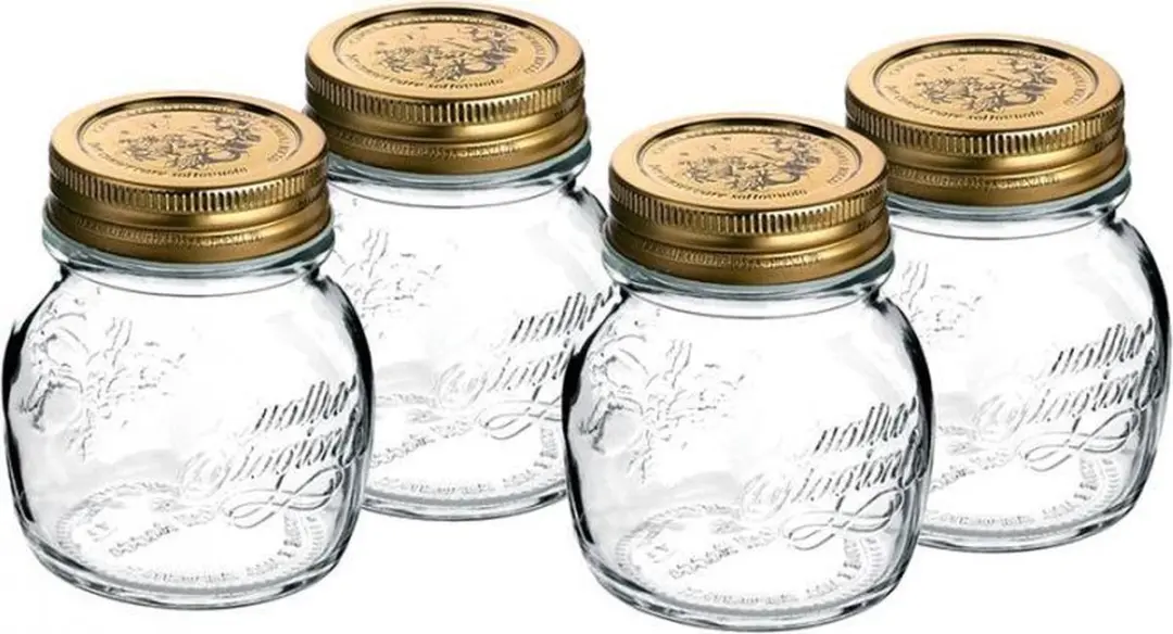 Bormioli Rocco Quattro Stagioni Weckpot - Set van 4