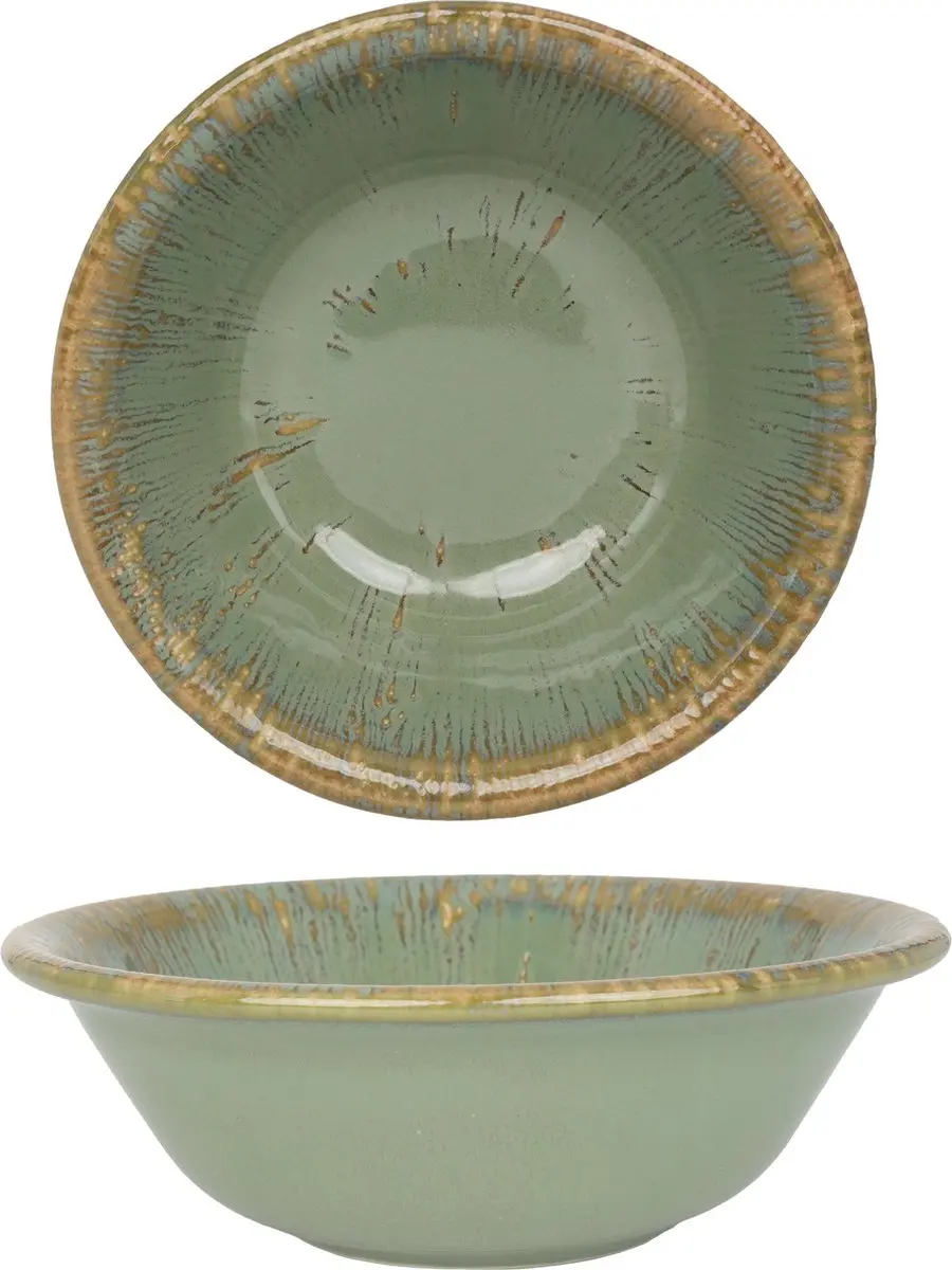 Bonna Serviesset Sage Snell 24-delig - 6 Personen - Porselein Groen