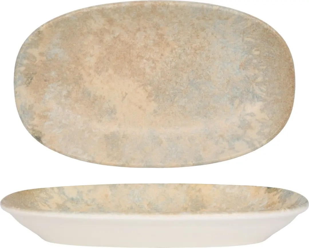 Bonna Serveerschaal Luz Porselein - 24x14cm - Multikleur - 2 Stuks