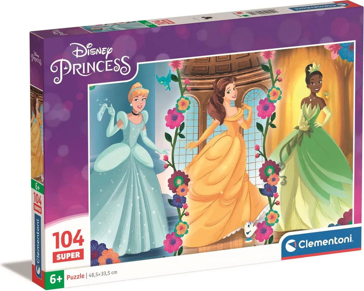 Clementoni Disney Prinsessen Puzzel 104 Stukjes - Multicolor