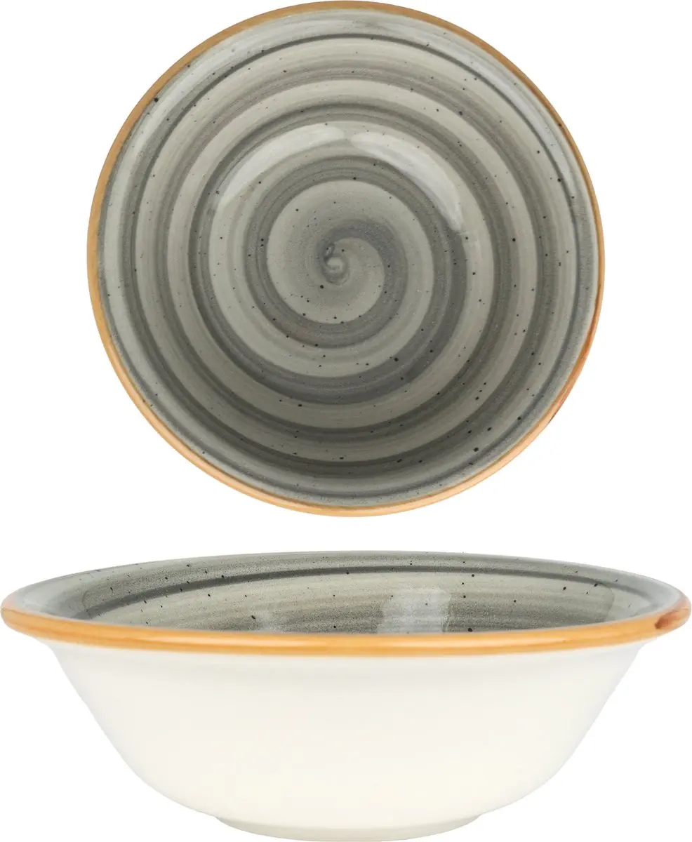 Bonna Aura Space Kommetjes - 16cm - Grijs - 6 Stuks