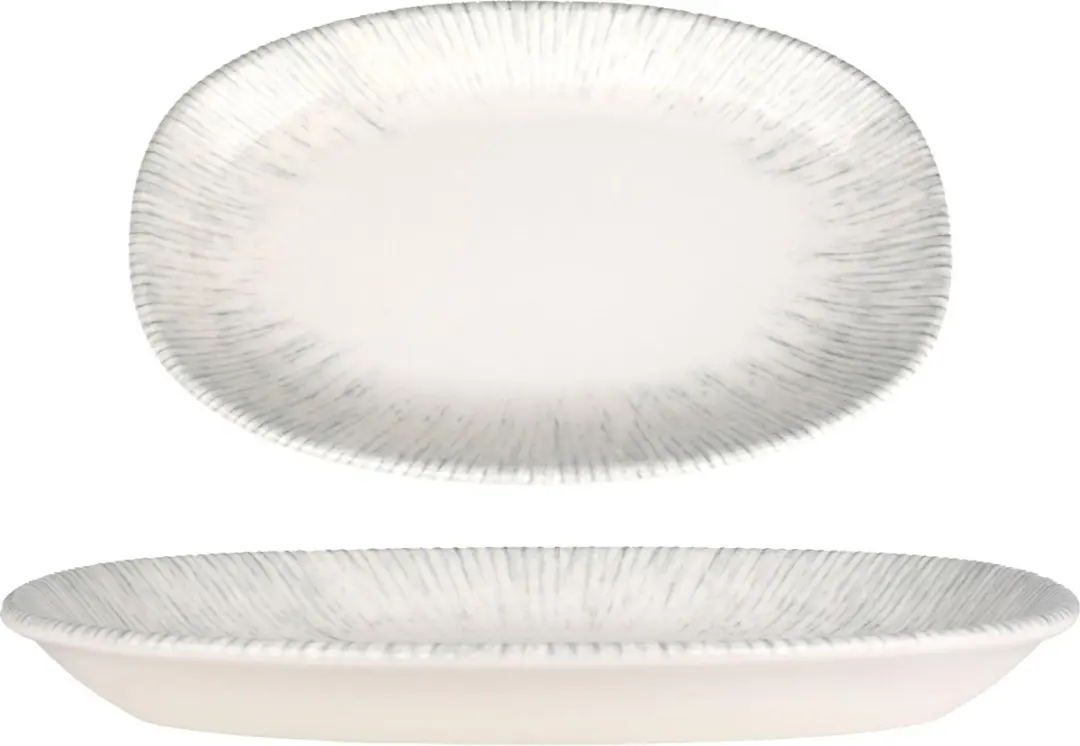 Bonna Serveerschaal Iris Porselein - 34x19cm - 2 Stuks