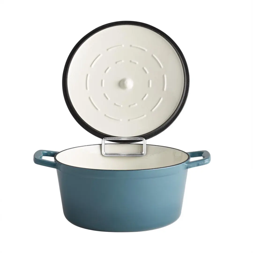 APS Dutch Oven 5 Stars 88313 - Gietijzeren Braadpan Ø25cm - 4L - Turquoise