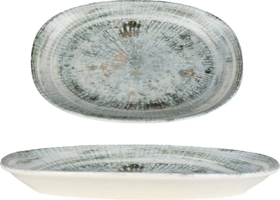 Bonna Odette Serveerschalen - Porselein - 29x17cm - Multikleur - 2 Stuks