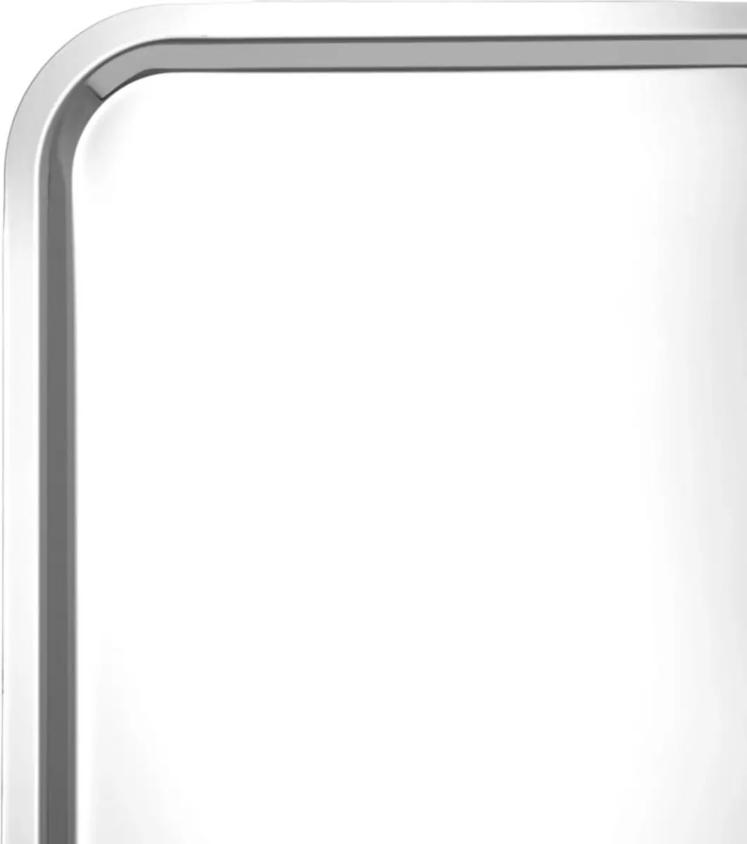 APS Hendi 871829 Stalen Serveerschaal - 395x283mm Grijs