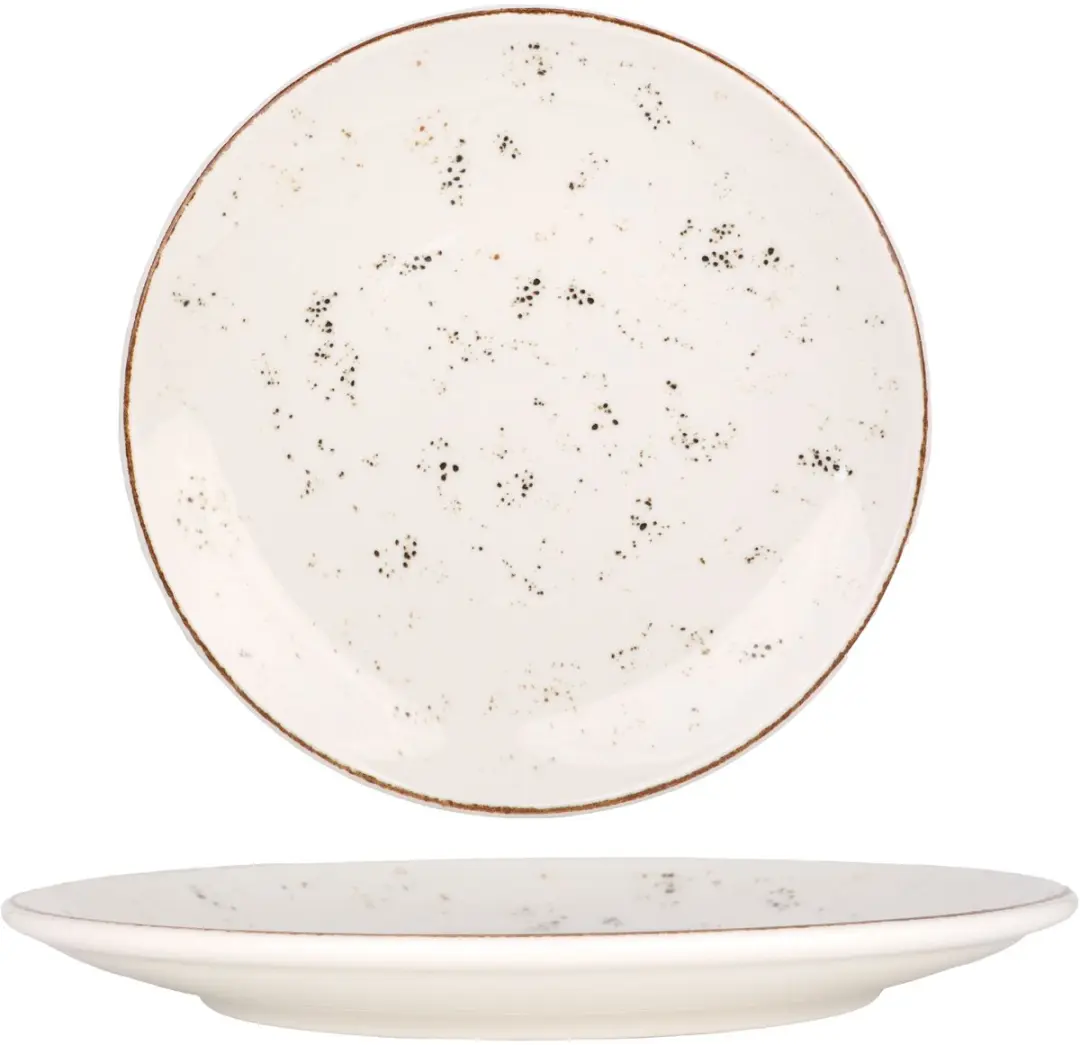 Bonna Dessertbord Grain Porselein 21cm - 6 Stuks