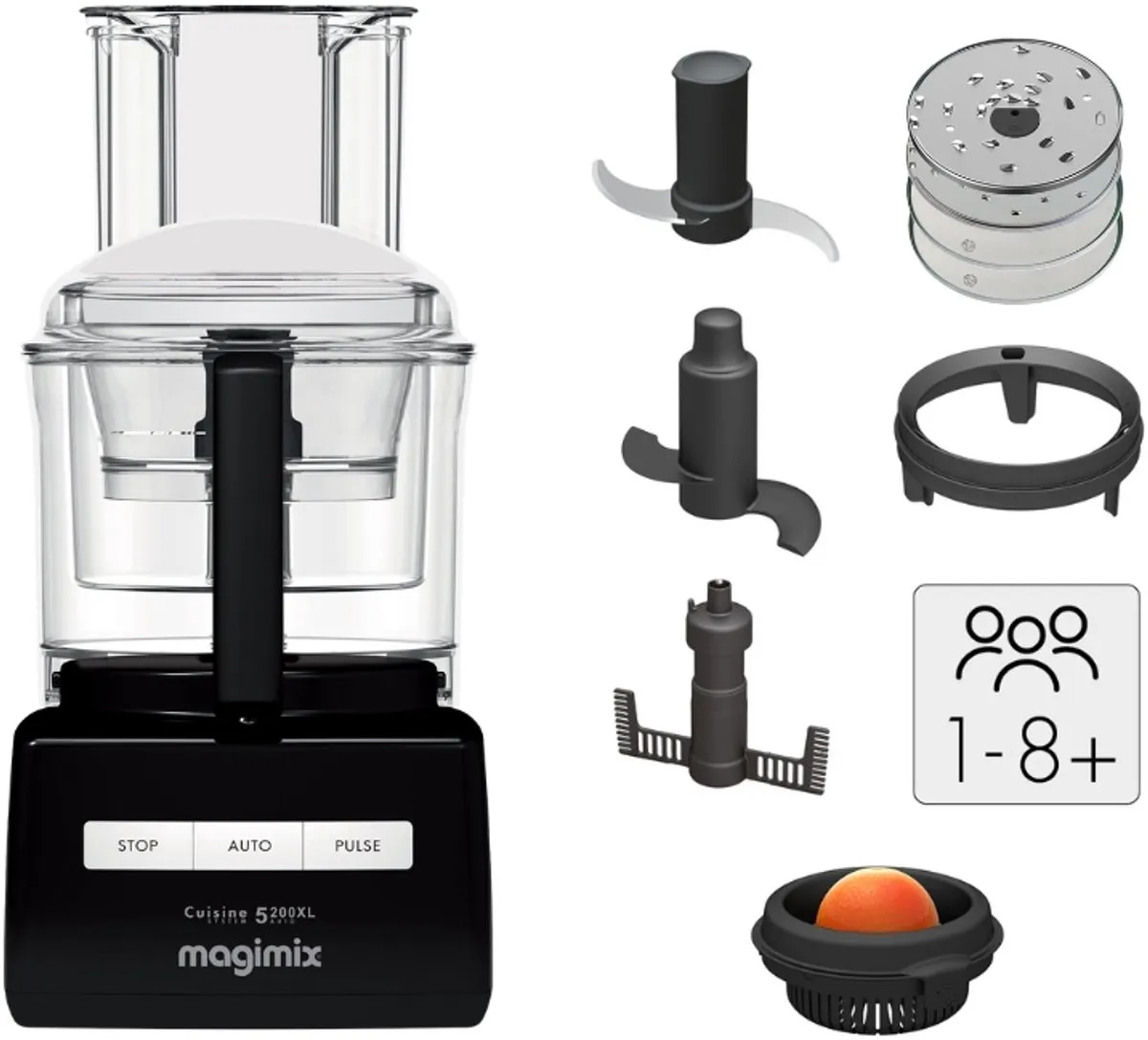 Magimix CS 5200 XL Premium Foodprocessor - 1100W - Zwart
