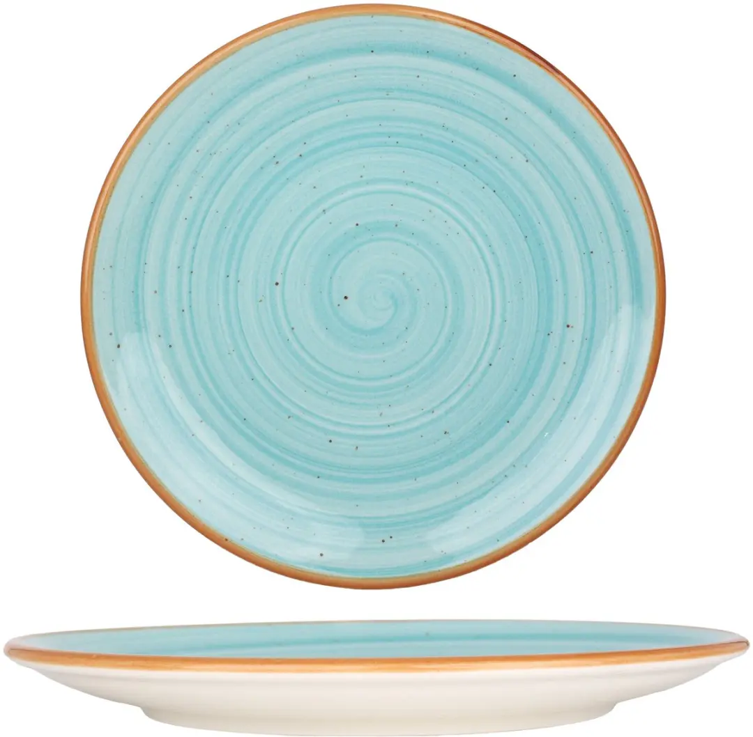 Bonna Dessertbord Aqua - 23cm - 6 Stuks