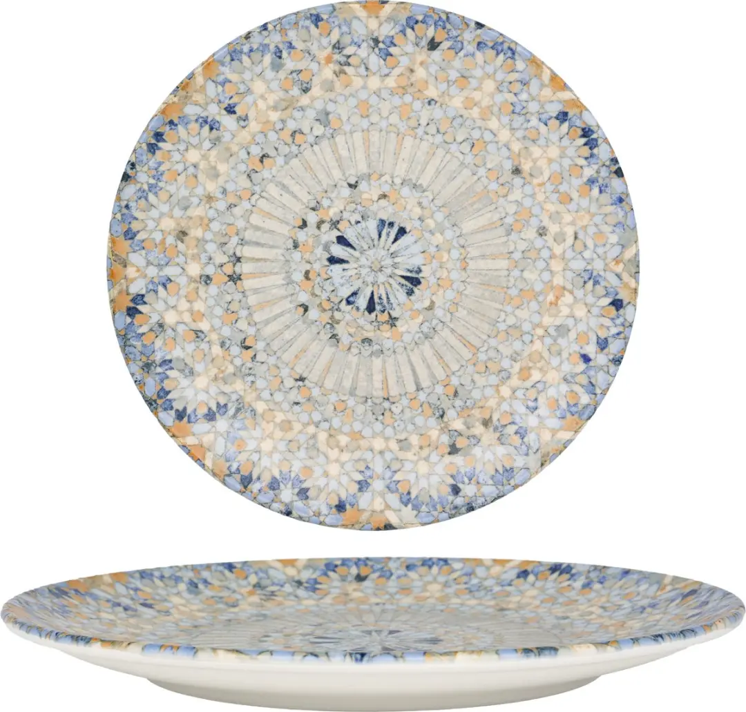 Bonna Luca Mosaic Porselein Serviesset 24-delig - 6 Personen - Multikleur - afbeelding 5 van 6